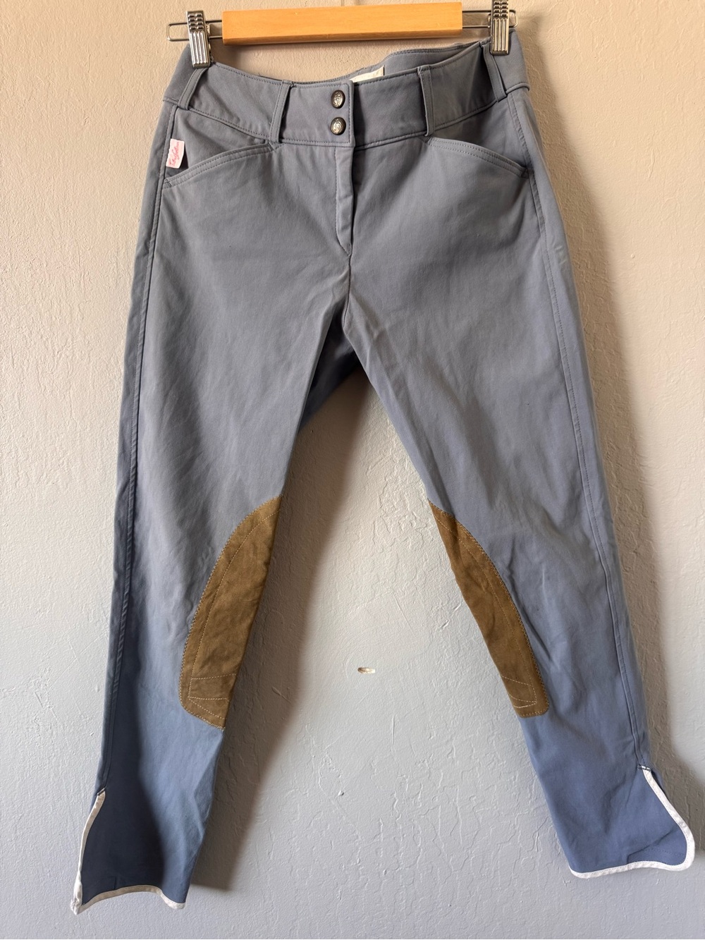 The Tailored Sportsman Trophy Hunter Riding Breeches in Chambray /Tan 28 Regular
